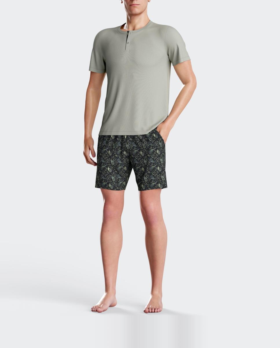 Imagen 0 de Pijama de hombre de lyocell y algodón
