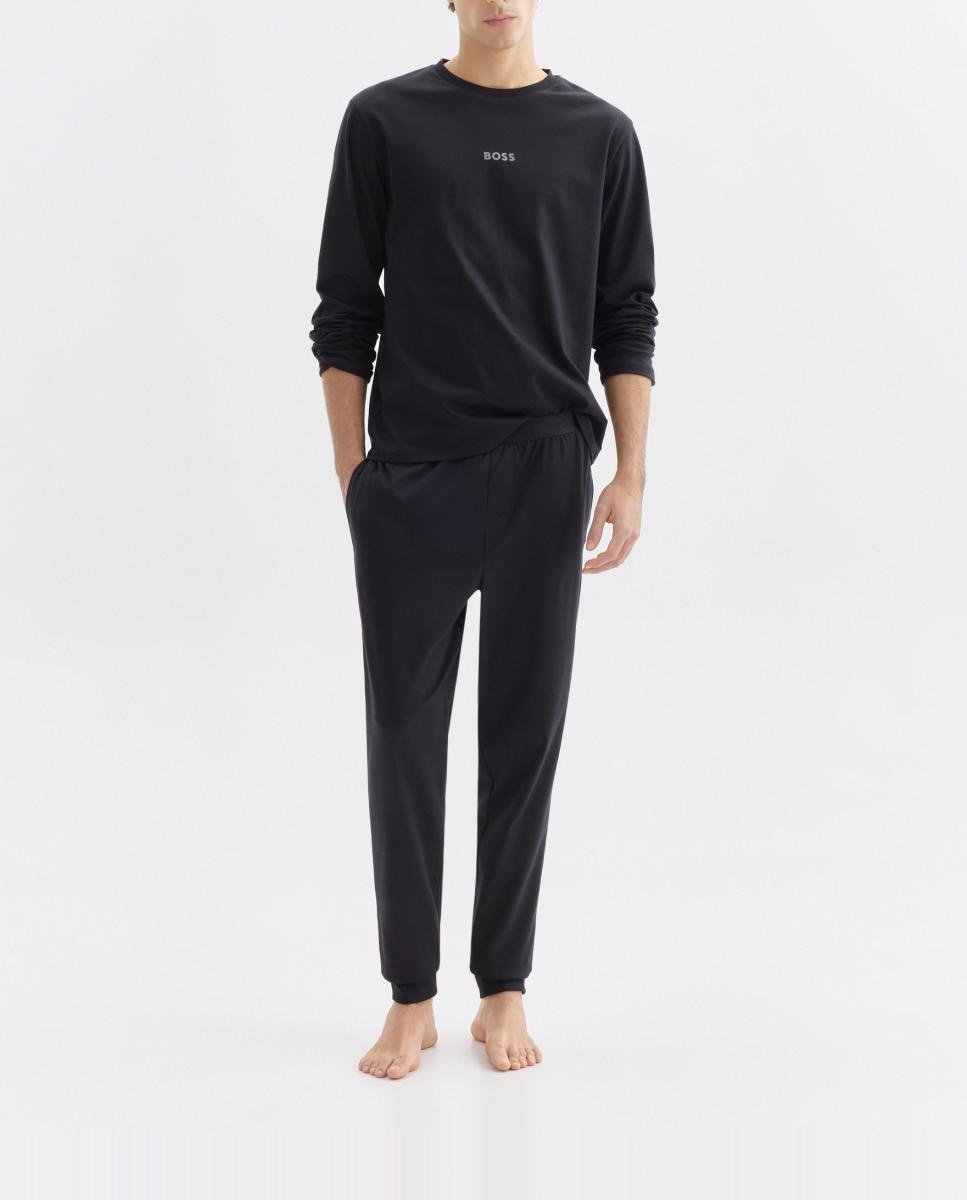 Imagen 0 de Set pantalón y camiseta largo de hombre en algodón.