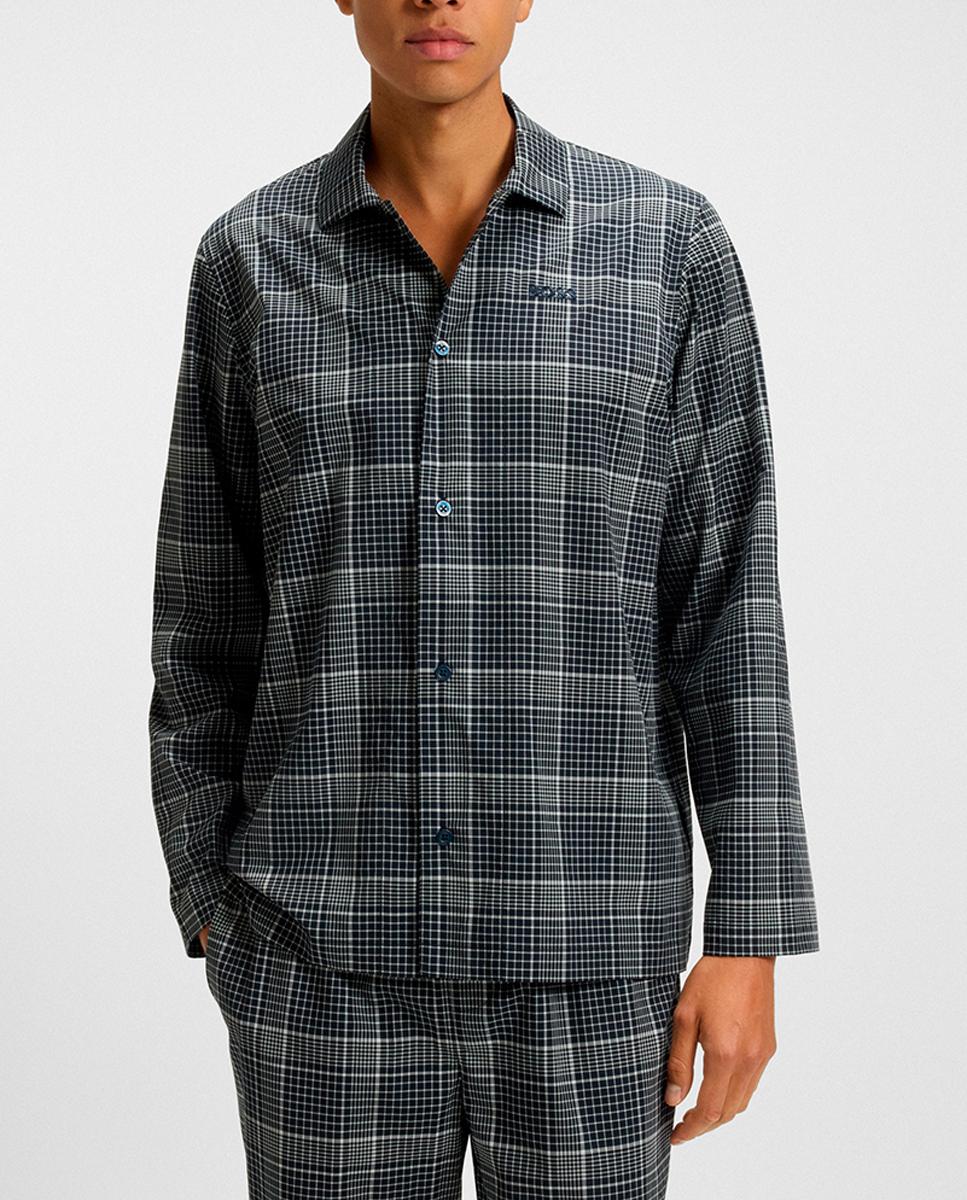 Imagen 0 de Set pantalón y camisa largo de hombre en lyocell.