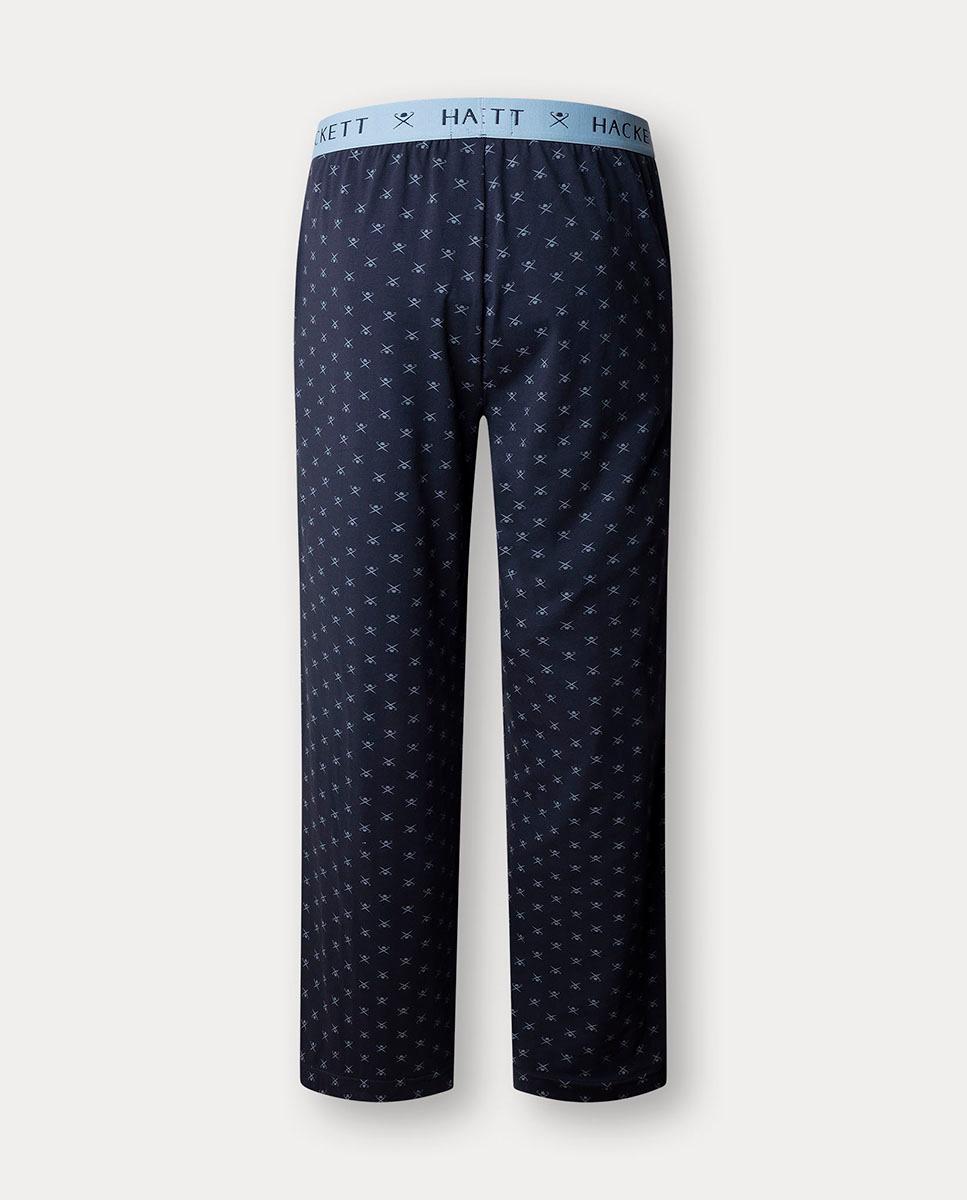 Imagen 0 de Pantalón largo de hombre de punto de algodón estampado Icon