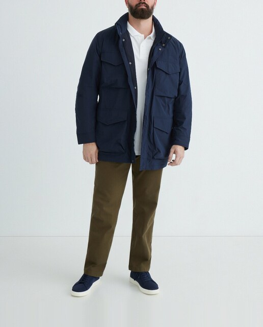 Imagen 0 de Chaqueta ultraligera con cierre de cremallera y botones tallas grandes