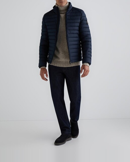 Imagen 0 de Plumífero de hombre azul con cremallera