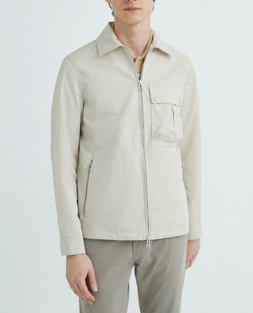 Imagen 0 de Sobrecamisa de hombre con cremallera y logo en manga