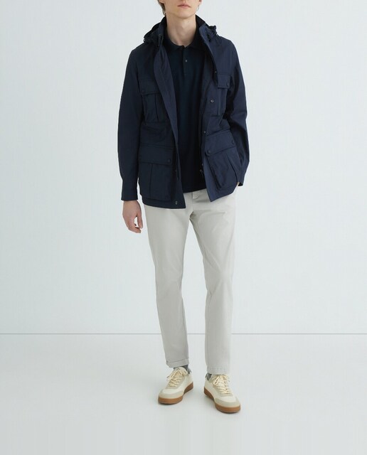 Imagen 0 de Parka de hombre con capucha y 4 bolsillos