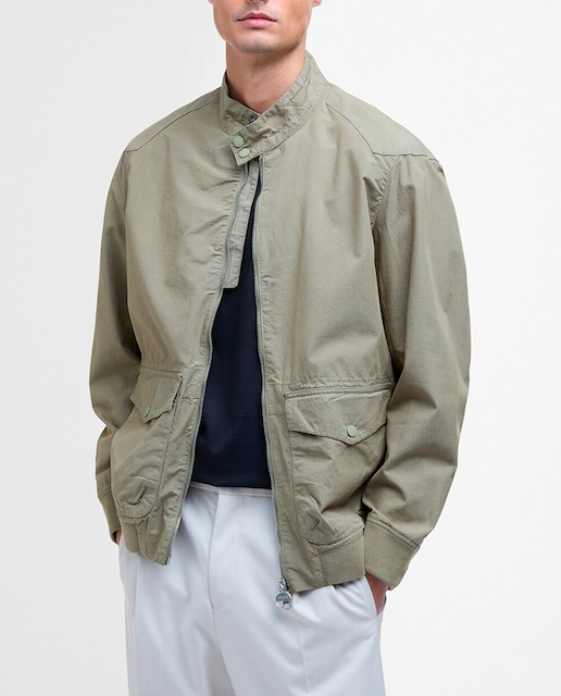 Imagen 0 de Chaqueta de hombre lisa con bolsillos y cierre cremallera