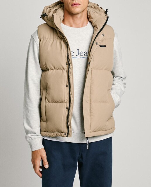 Imagen 0 de Chaleco de hombre acolchado con capucha