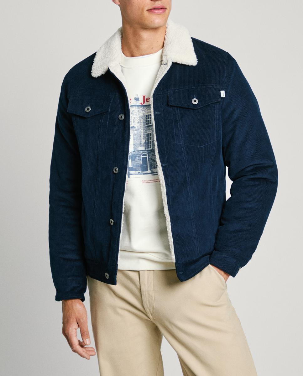 Imagen 0 de Chaqueta de hombre de pana con cuello de borreguillo