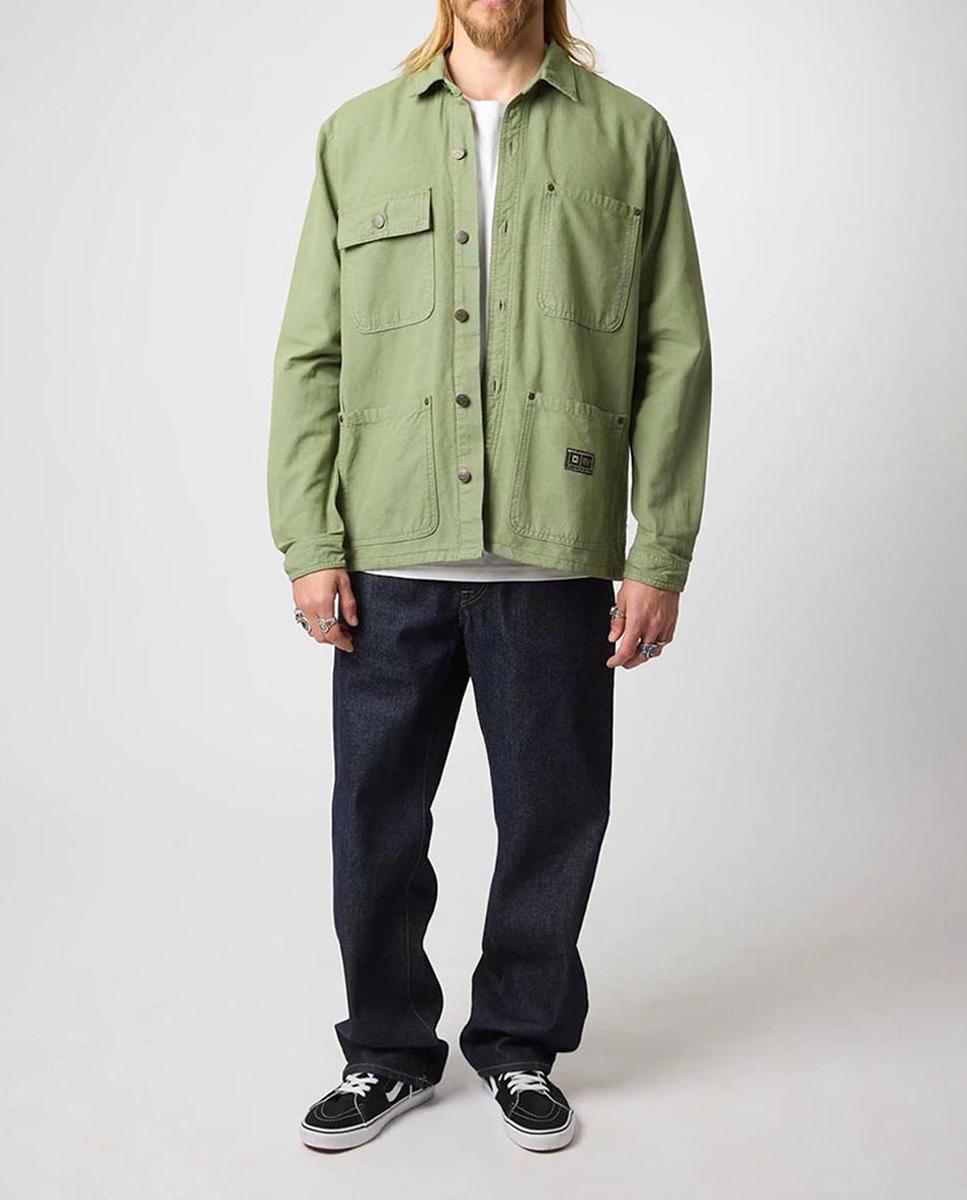 Imagen 0 de Chaqueta con tejido canvas de algodón 100% orgánico de hombre