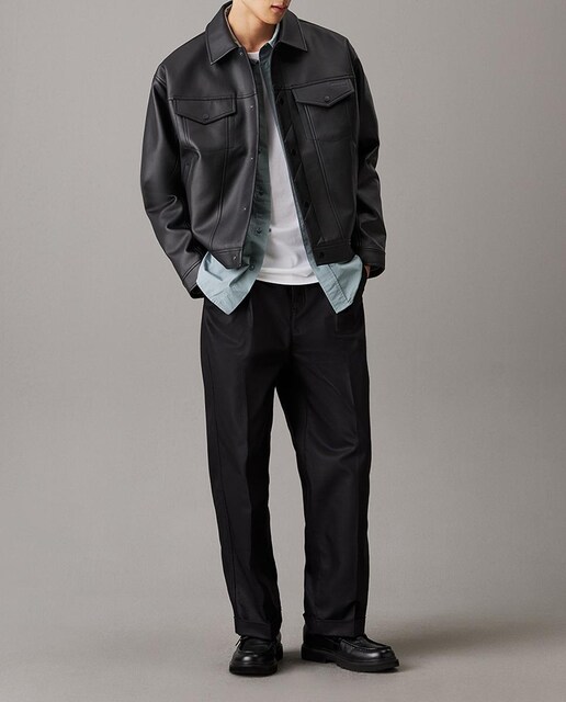 Imagen 0 de Chaqueta hombre de piel sintética