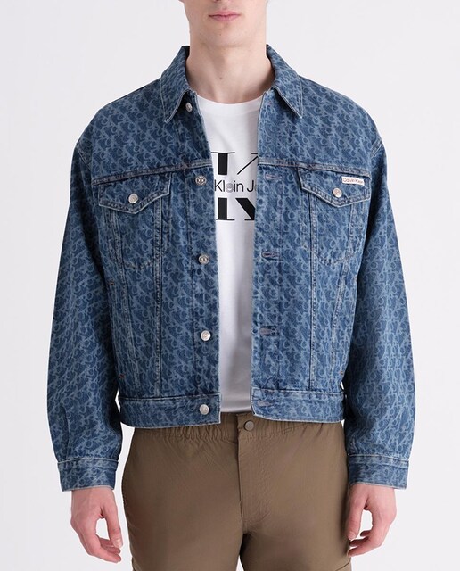 Imagen 0 de Cazadora Vaquera de hombre estilo 90's Multilogo