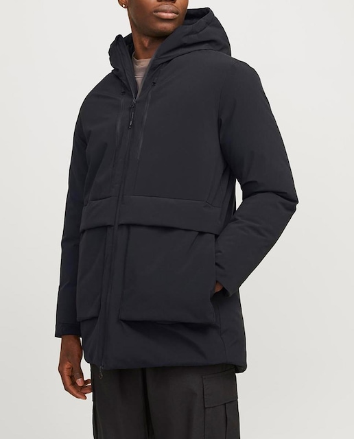 Imagen 0 de Abrigo confort acolchado concierre mediante cremallera  cuello con capucha de hombre