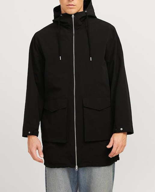 Imagen 0 de Abrigo largo con cierre con cremallera de hombre