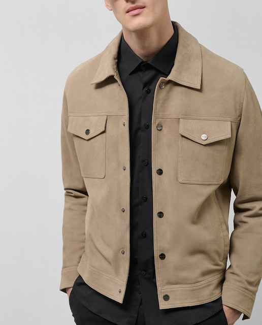 Imagen 0 de Cazadora de piel ante de hombre