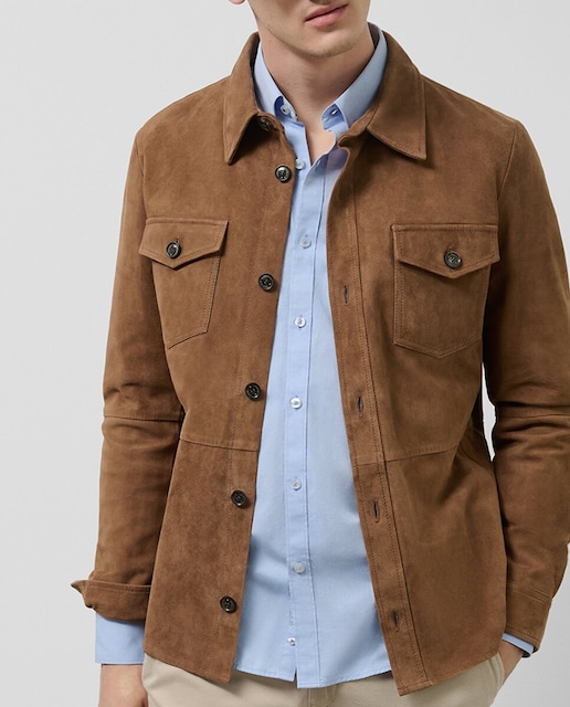 Imagen 0 de Sobrecamisa de ante de hombre