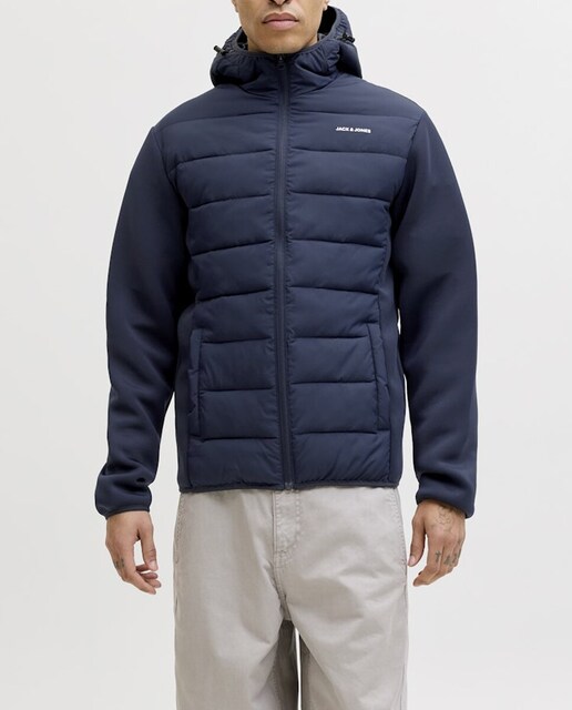 Imagen 0 de Chaqueta hibrida de hombre con cremallera y capucha