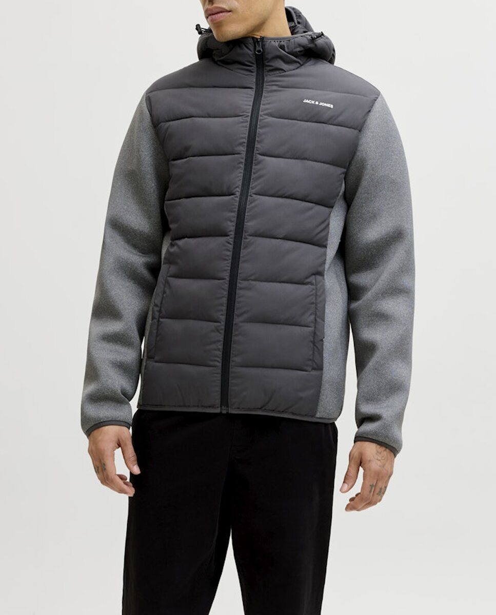 Imagen 0 de Chaqueta hibrida de hombre con cremallera y capucha