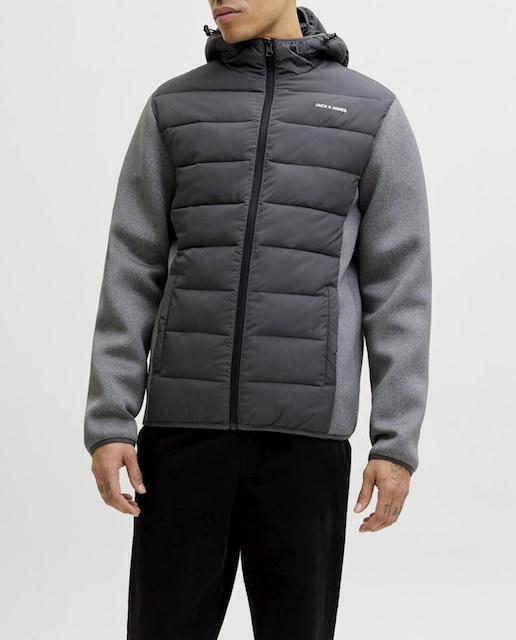 Imagen 0 de Chaqueta hibrida de hombre con cremallera y capucha