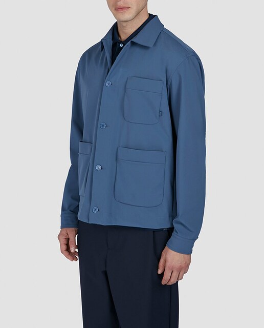 Imagen 0 de Sobrecamisa de hombre cierre botones bolsillos pecho y laterales