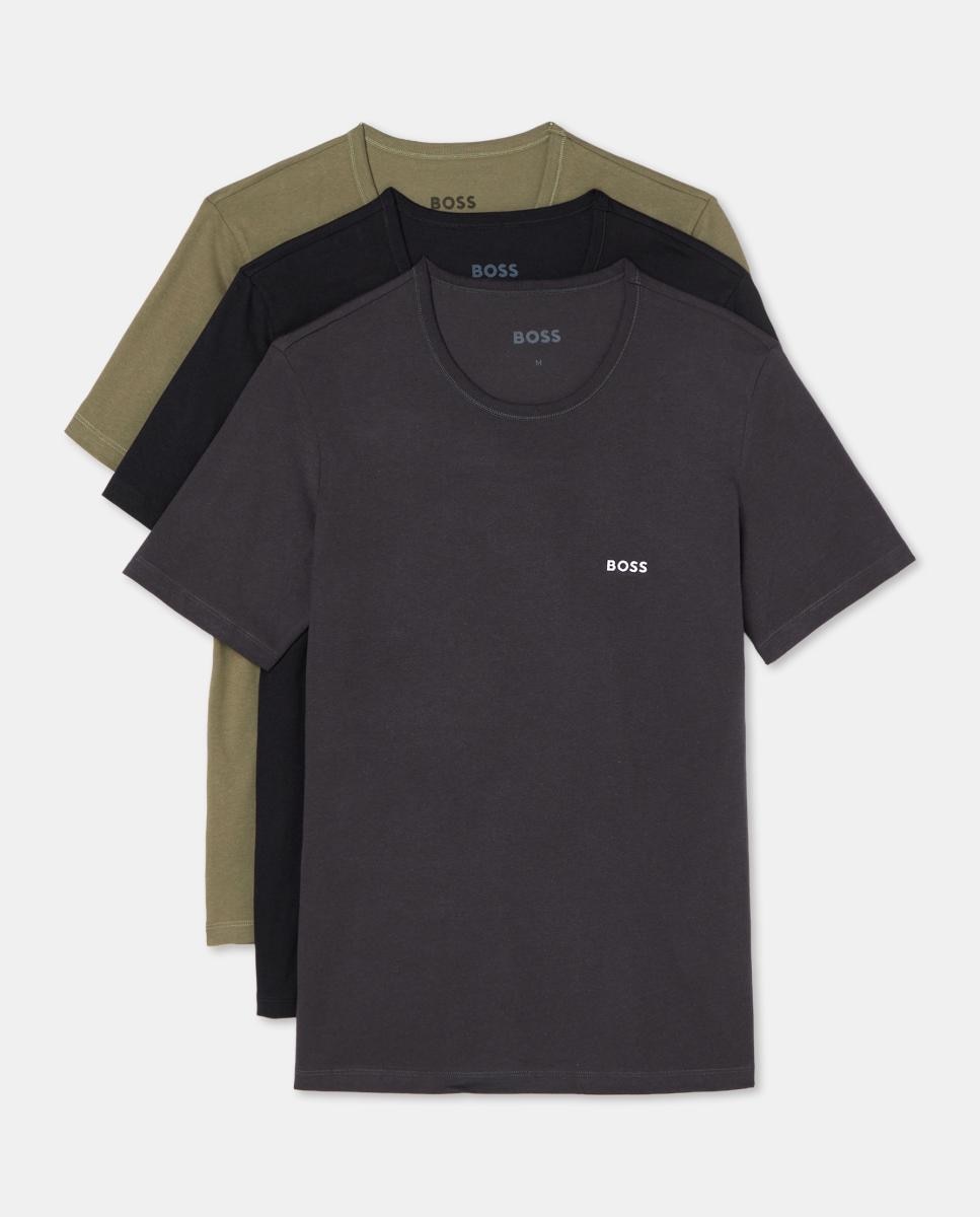 Imagen 0 de Pack de tres camisetas de hombre variadas en algodón