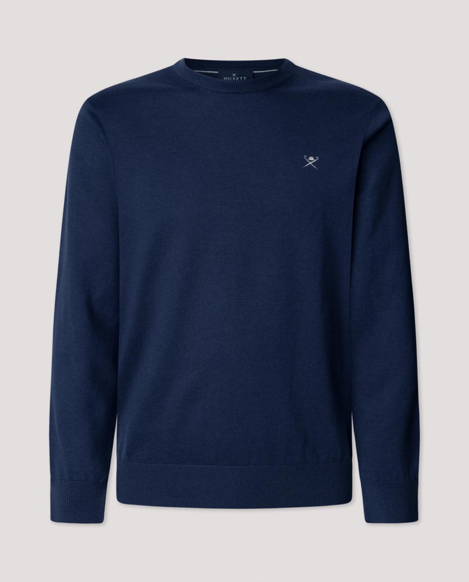 Imagen 0 de Jersey de hombre cuello redondo algodón seda