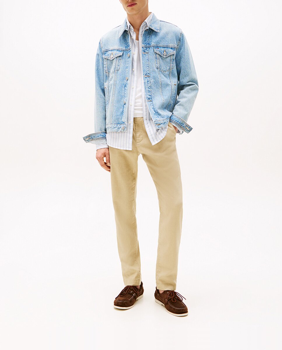 Imagen 0 de Pantalón chino de caballero fit Harlem en lino