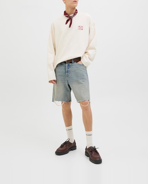 Imagen 0 de Bermuda vaquera de hombre loose fit