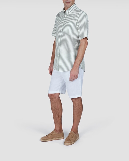 Imagen 0 de Bermuda de hombre sin pliegues lino