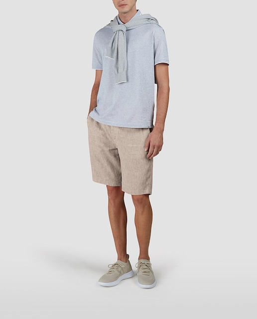 Imagen 0 de Bermuda de hombre sin pliegues lino