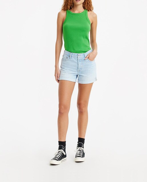 Imagen 0 de Short vaquero de mujer 501® Original, lavado claro