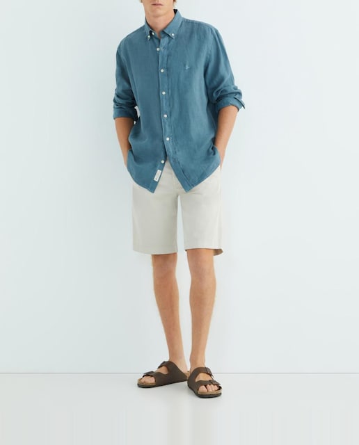 Imagen 0 de Bermuda de hombre en tejido sarga