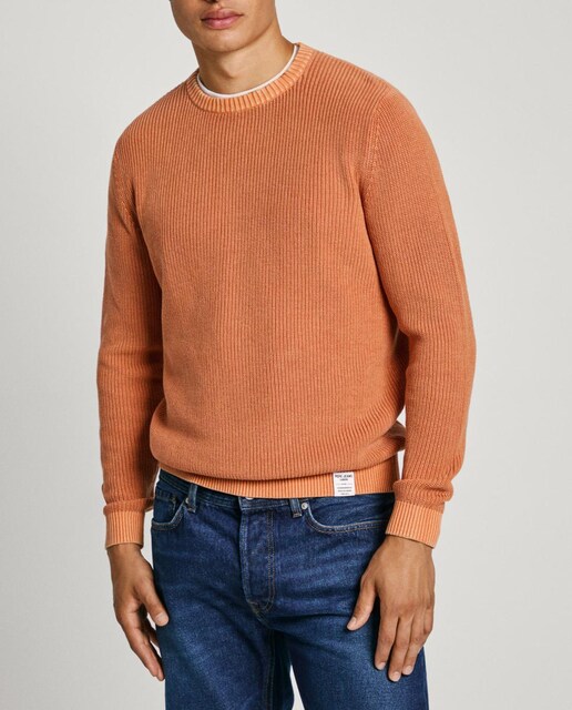 Imagen 0 de Cárdigan de hombre con un sutil lavado y etiqueta Pepe Jeans