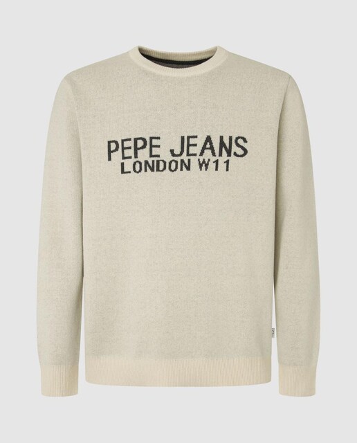 Imagen 0 de Jersey de hombre de cuello redondo y logo en el pecho