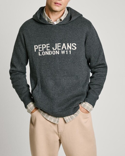 Imagen 0 de Sudadera de hombre con capucha y logo frontal