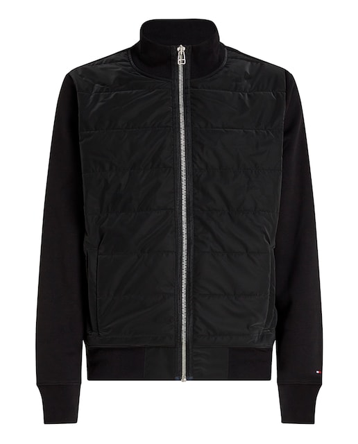 Imagen 0 de Sudadera mix media de hombre Tommy Hilfiger con cierre cremallera tallas grandes