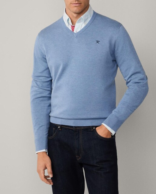 Imagen 0 de Jersey Cuello Pico Algodón Seda