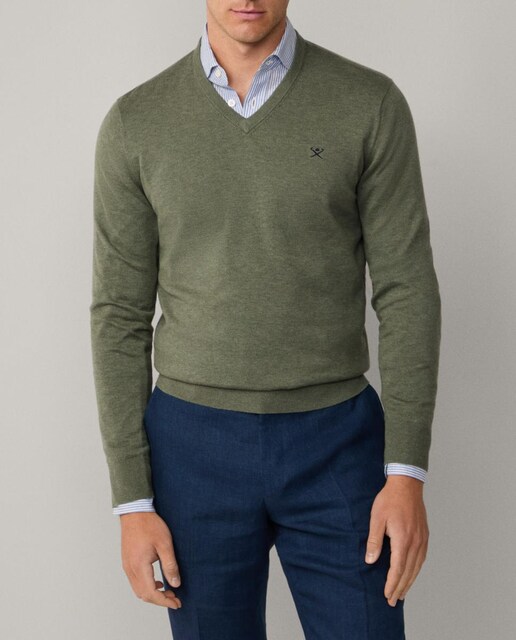 Imagen 0 de Jersey Cuello Pico Algodón Seda