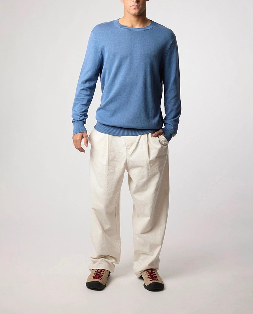 Imagen 0 de Jersey de punto regular fit tejido en hilatura de algodón de hombre
