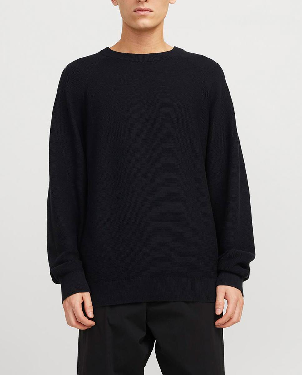 Imagen 0 de Jersey de punto liso de hombre con cuello redondo