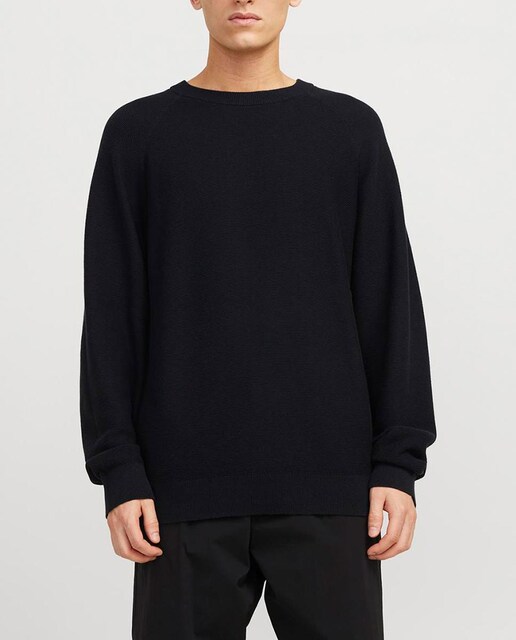 Imagen 0 de Jersey de punto liso de hombre con cuello redondo
