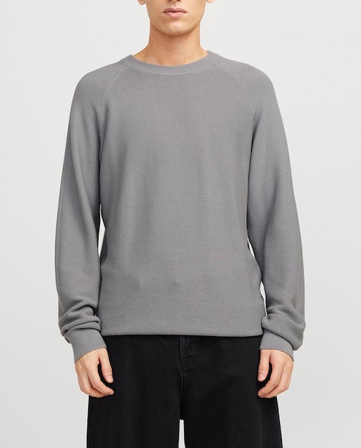 Imagen 0 de Jersey de punto liso de hombre con cuello redondo
