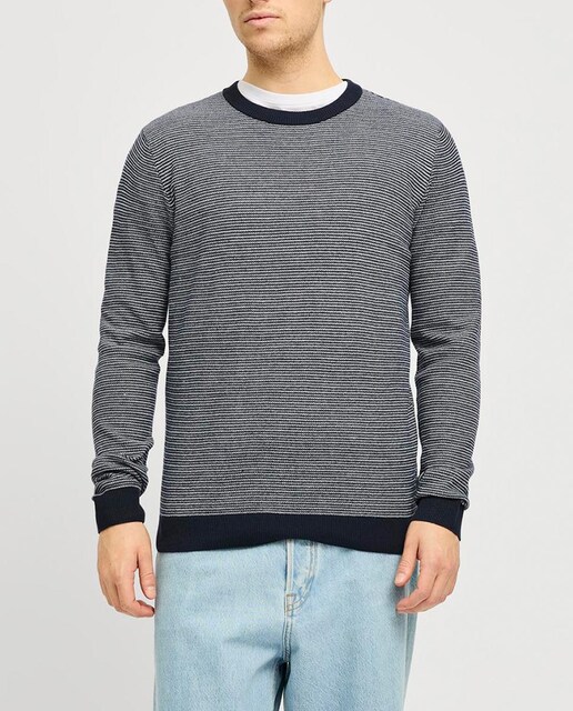 Imagen 0 de Jersey de punto de mangas largas liso de hombre