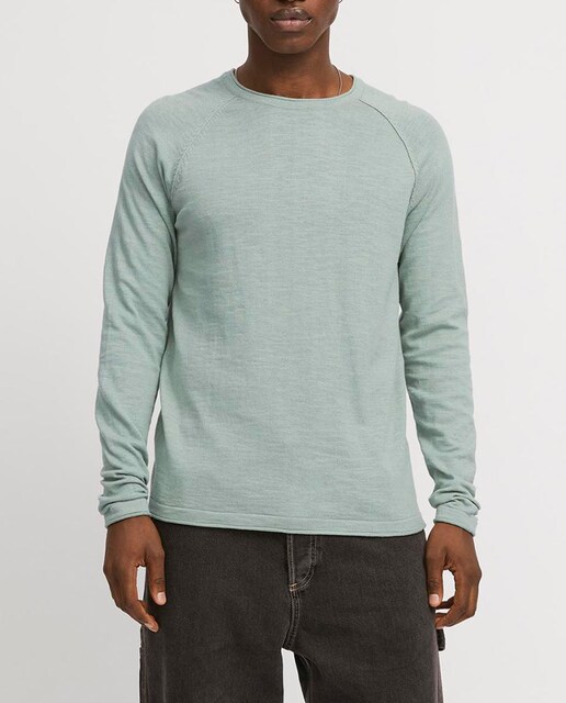 Imagen 0 de Jersey de punto de mangas largas y corte regular de hombre