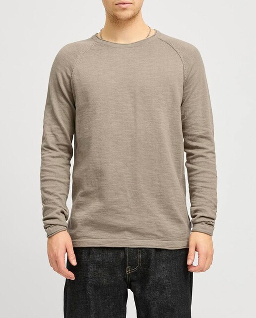 Imagen 0 de Jersey de punto de mangas largas y corte regular de hombre