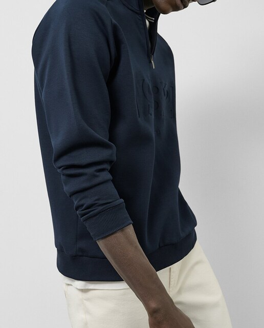 Imagen 0 de Sudadera de hombre media cremallera con logo