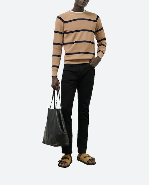 Imagen 0 de Jersey de hombre rayas cuello redondo