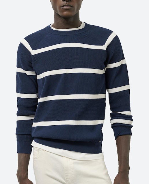 Imagen 0 de Jersey de hombre rayas cuello redondo