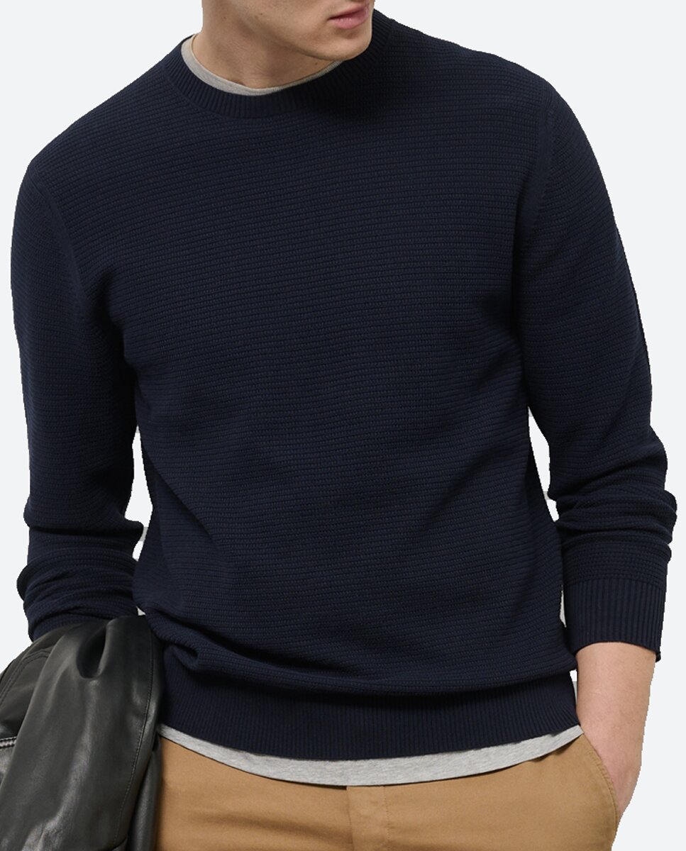 Imagen 0 de Jersey de hombre estructura cuello redondo