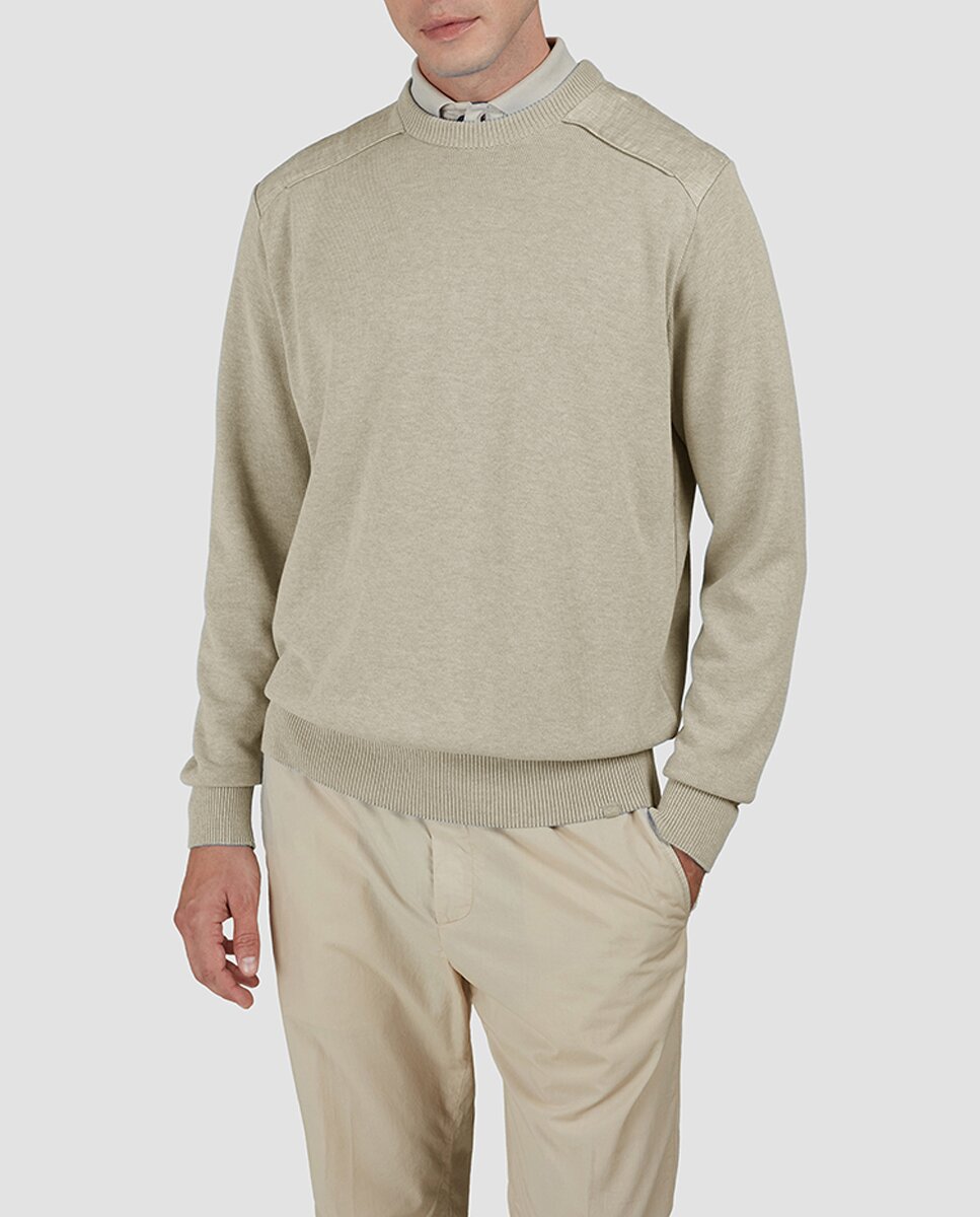 Imagen 0 de Jersey de hombre inserciones lino en hombros