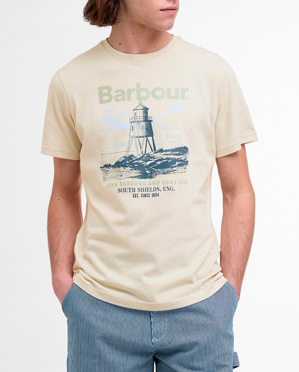 Imagen 0 de Camiseta de hombre de manga corta con grafismo en el pecho
