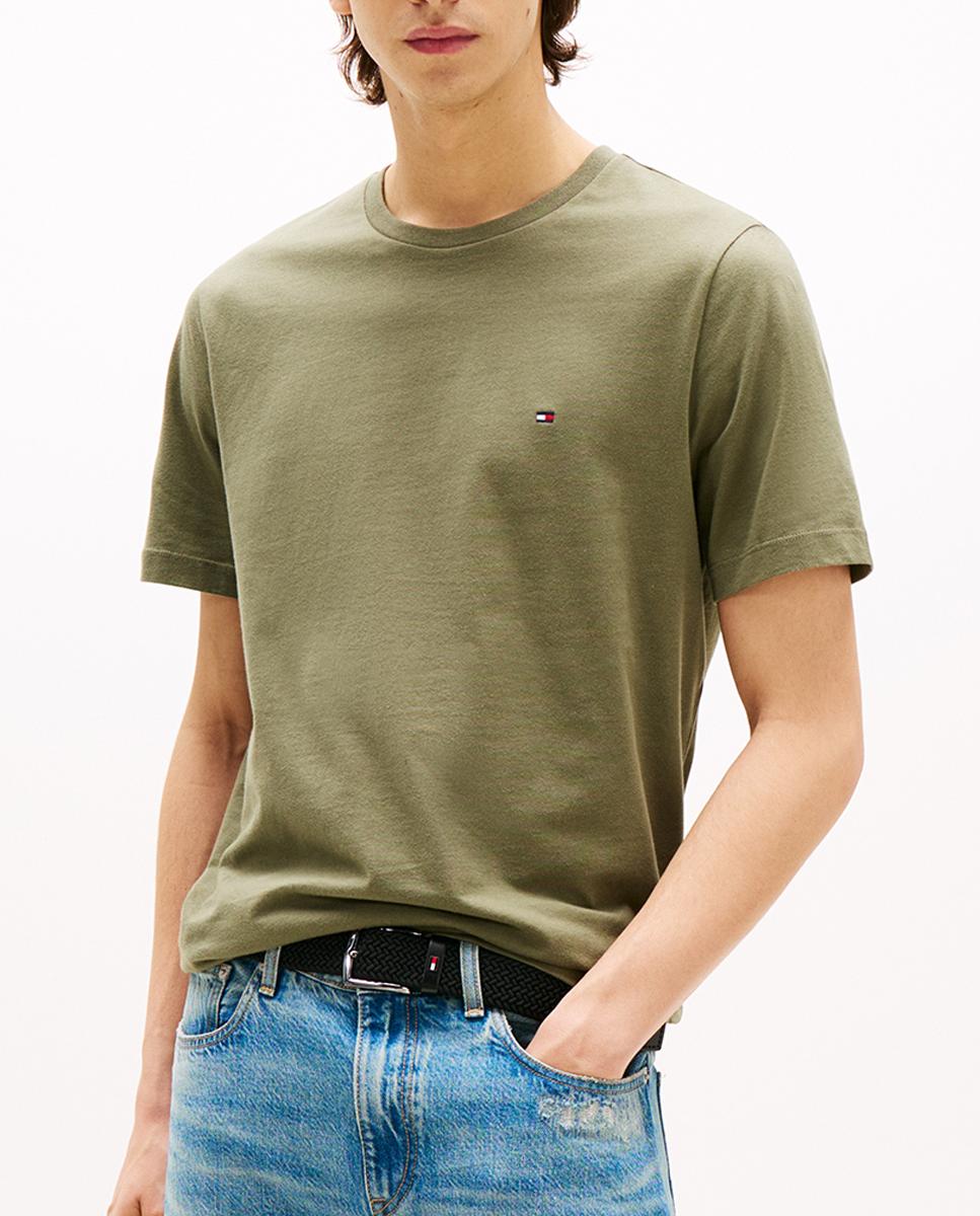 Imagen 0 de Camiseta de hombre regular de manga corta con bandera bordada